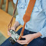 Personalised Retro Leather Camera Strap, thumbnail 5 of 11