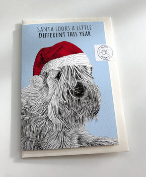 Santa Paws Dog Christmas Card, 3 of 6