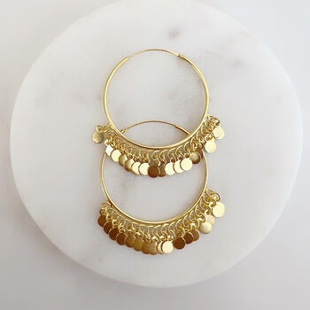 Statement Coin Hoops, 3 of 6