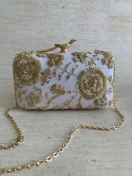 Pink Bird Clasp Clutch Bag, 5 of 9