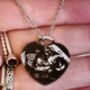 Heart Lock Photo Keyring, Actual Photo, Hand Print, Foot Print, thumbnail 4 of 5