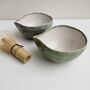 Handmade Green Ceramic Matcha Jug / Serving Bowl, thumbnail 7 of 8