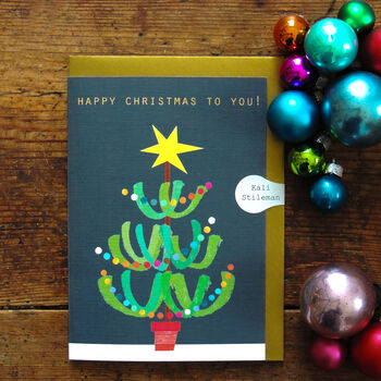 Christmas Tree Greetings Card, 3 of 5