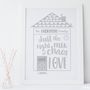 Personalised Family Quote House Print, thumbnail 1 of 6