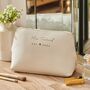 Personalised Large Bridal Cosmetics Bag, thumbnail 1 of 3