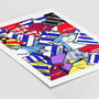 Reading Football Shirt Mash Up Print, thumbnail 2 of 3