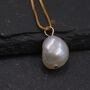 Random Shape Genuine Baroque Pearl Pendant Necklace, thumbnail 4 of 12