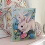 Easter Bunny Illustration Fabric Gift Pillow Decoration, thumbnail 4 of 4