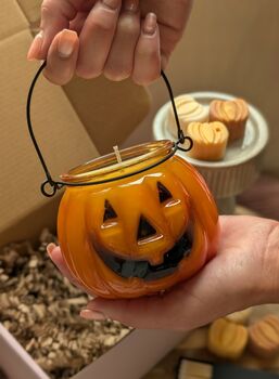 Pumpkin Halloween Candle For Halloween Decor, 2 of 6