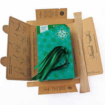 Six Reusable Eco Crackers 'Green Jewel' Design, 6 of 7