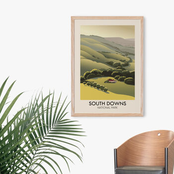 South Downs National Park Poster Art Pint, 4 of 8