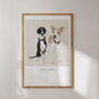 Personalised Illustrated Pet Portrait Print, Unframed, thumbnail 4 of 6