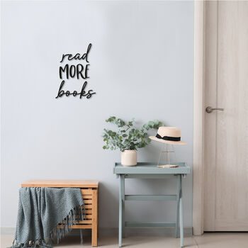 Read More Books Wooden Wall Art, 6 of 8