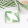 Tropical Palm Leaf Design Bone China Mug, thumbnail 9 of 10