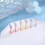 Sterling Silver Blue Opal Marquise Earrings, thumbnail 7 of 12