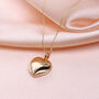 Small 9ct Gold Heart Locket Belcher Necklace 16 20 Inch, thumbnail 1 of 3