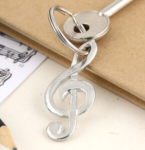 Music Lover Jewellery Music Symbol Keychain,Treble Clef Keychain,Bass Clef Keychain Music Lover Gift Music Jewelry Musician Gift Idea,M350 