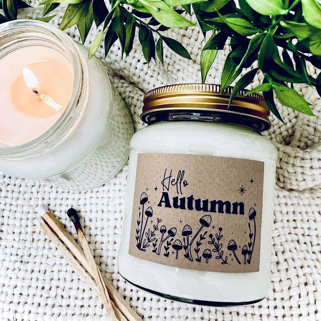 Autumn Halloween Pumpkin Spice Scented Candle, 1 of 8