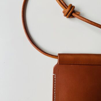 Handmade Leather Phone Bag, 6 of 10