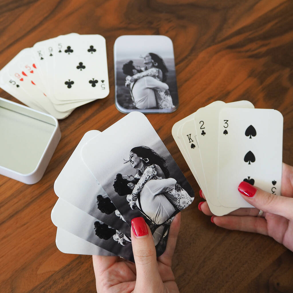 Personalised Couple Photo Playing Cards By Proper Goose