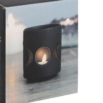 Black Moon Tea Light Candle Holder, 3 of 4