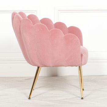 Art Deco Armchair With Velvet Trim In Various Colours, 4 of 12