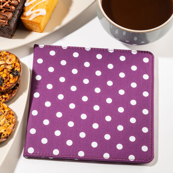 Blue Badge Parking Permit Wallet In Spotty Purple, 3 of 8