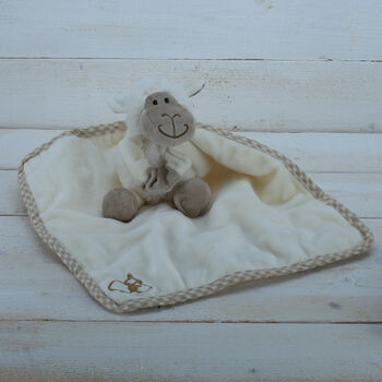 Sheep Toy Soother With Engraved Heart Keepsake, 2 of 4