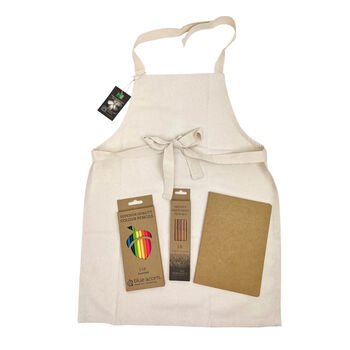 Childrens Drawing Set With Apron, 2 of 2