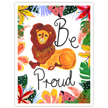 Lion Be Proud Kids Print, 2 of 12