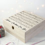 Personalised Musical Design Christmas Eve Box, thumbnail 1 of 4