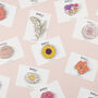 Wooden Birth Flower Brooches, thumbnail 1 of 12