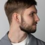 Micro Diamond Huggie Silver Hoop Earring For Men, thumbnail 2 of 7