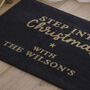 Personalised Step Into Christmas Doormat, thumbnail 3 of 3