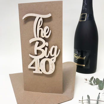 Personalised Big 40 Birthday Card, 5 of 11