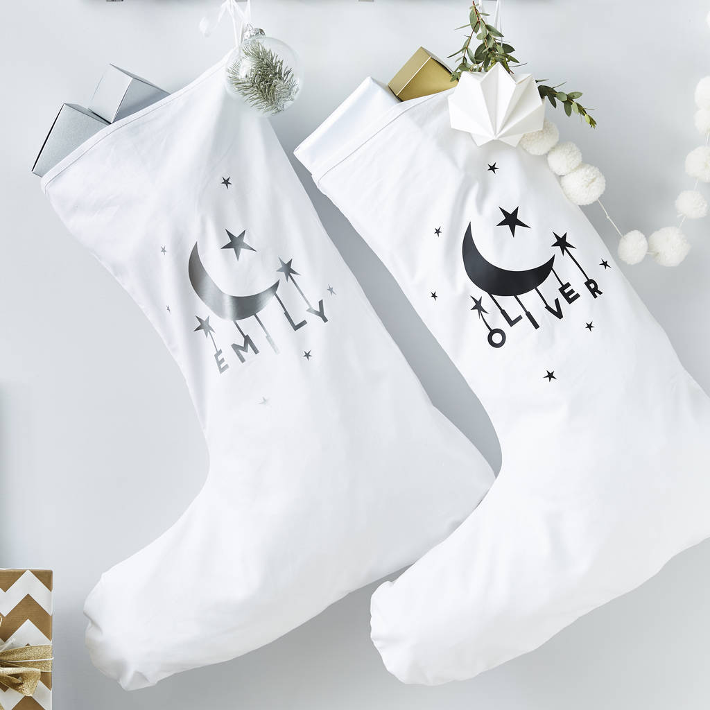 Little Moon Personalised Christmas Stocking, 1 of 5