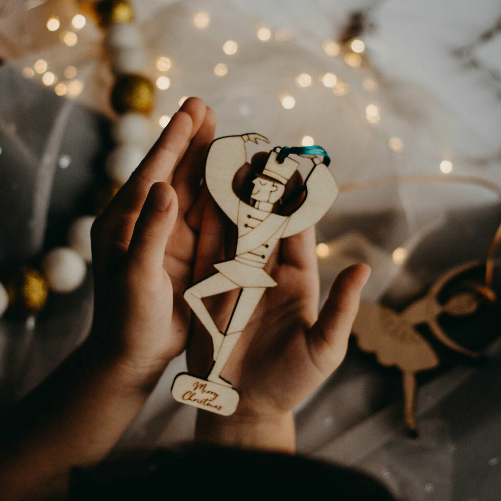 Personalised Dancing Nutcracker Christmas Decoration, 1 of 6