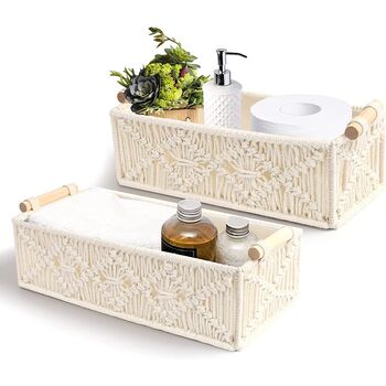 Two Storage Baskets For Storage Organiser Shelves, 5 of 8