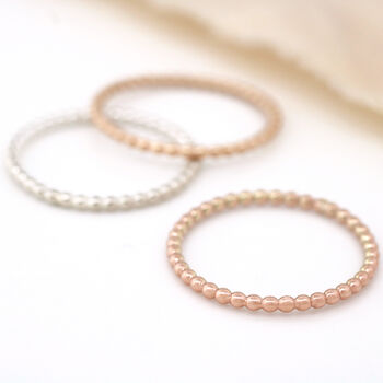 Thin Ring. 9ct Gold Stackable Ring, 6 of 11