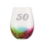 Personalised Rainbow Glass Tumbler 50th Birthday, thumbnail 3 of 3