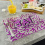 Graffiti Purple 'funky' Placemat, thumbnail 2 of 2