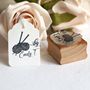 Personalised Knitting Rubber Stamp, thumbnail 1 of 2