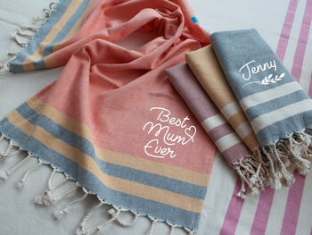 Personalised Cotton Apron Tea Towels, Gift For Mums, 10 of 12