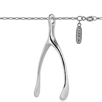 Silver Wishbone Pendant, 2 of 8