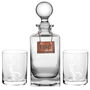 Personalised Whisky Decanter And Tumblers, thumbnail 2 of 7