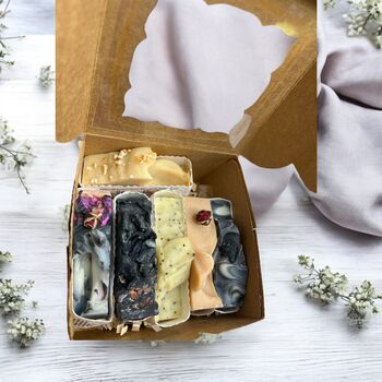 Gift Box2 Six Small Bars Handmade Soap With Seed Paper, 7 of 10