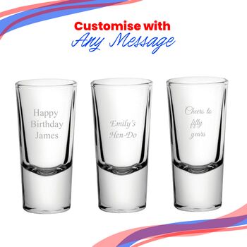 Personalised Engraved Shot Glass For Friend, 2 of 7