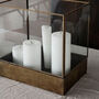 Antique Brass And Glass Display Box Lantern, thumbnail 5 of 8