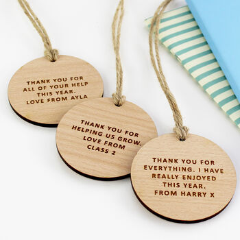 Personalised Teacher Gift Tag Decoration, 6 of 6