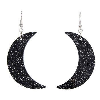 Glitter Moon Earrings, 2 of 5